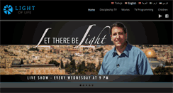 Desktop Screenshot of lightoflifetv.com